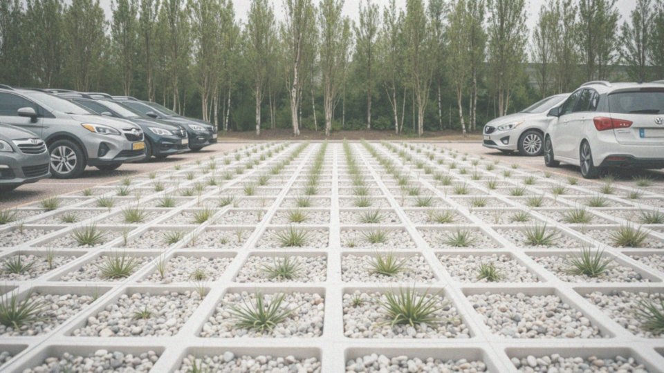 Jakie korzyści oferuje użycie kratki parkingowej do tworzenia parkingów?