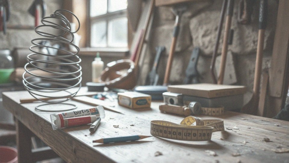 Jakie materiały są potrzebne do montażu spirali na jaskółki?